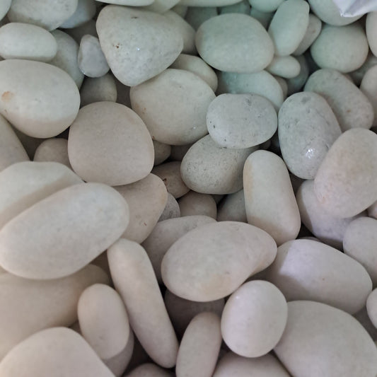 White pebbles 10 mm 1kg