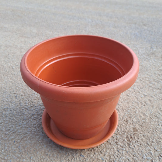 16 inches plastic pot with plate